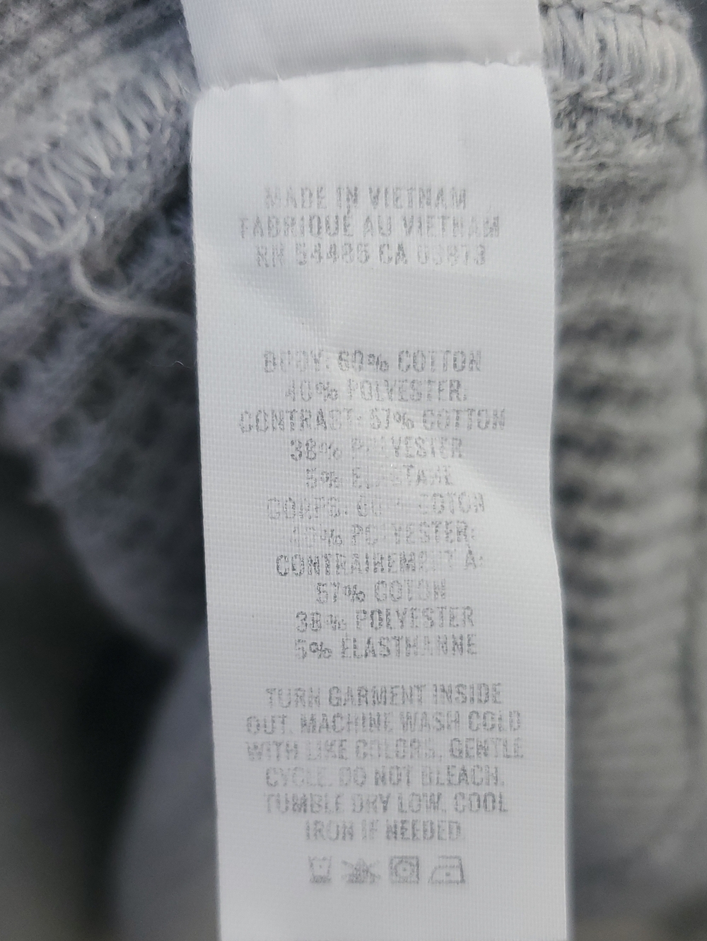 Aerie Lumberjane Waffle Knit Button Up Shirt / Shacket Size Medium Gray & White - Picture 6 of 9